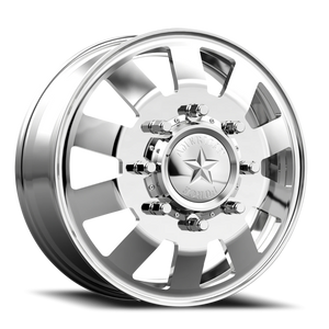 American Force 23 Bolt DBO Polished 19.5x6.75 +141 8x170mm 125mm - Wheelwiz