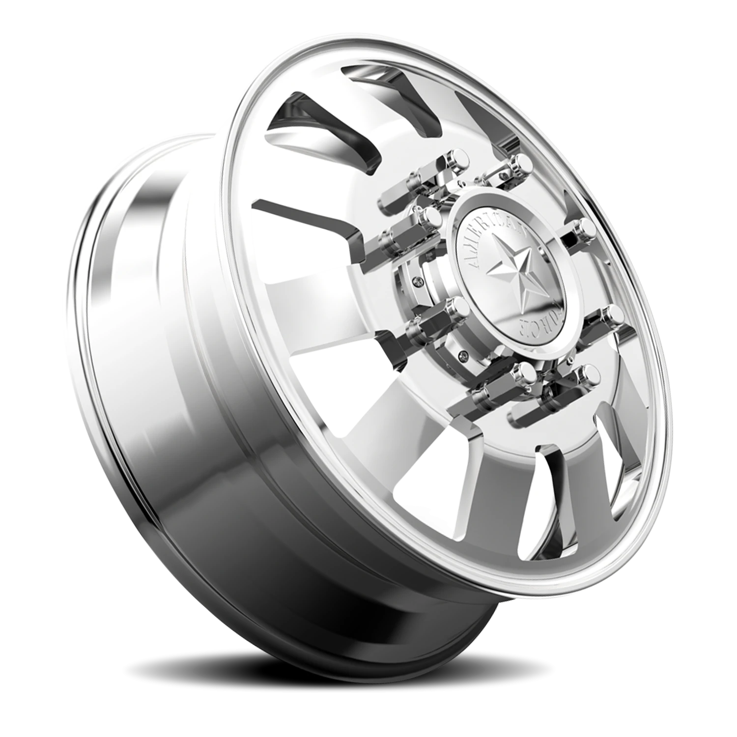 American Force 23 Bolt DBO Polished 19.5x6.75 +141 8x170mm 125mm - Wheelwiz