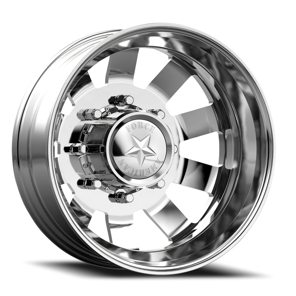 American Force 23 Bolt DBO Polished 19.5x6.75 -123 8x170mm 125mm - Wheelwiz