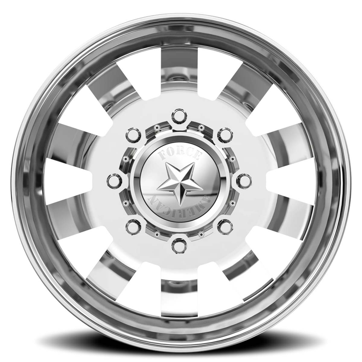 American Force 23 Bolt DBO Polished 19.5x6.75 -123 8x170mm 125mm - Wheelwiz