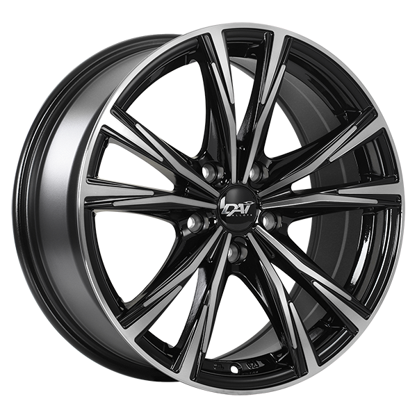 DAI ORACLE Gloss Black - Machined Face 17x7.5 +41 5x114.3mm 73.1mm - Wheelwiz