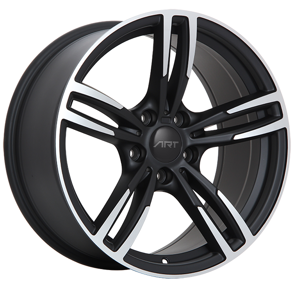ART Replica REPLICA 61 Satin Black - Machined Face 19x8.5 +35 5x120mm 72.6mm - WheelWiz