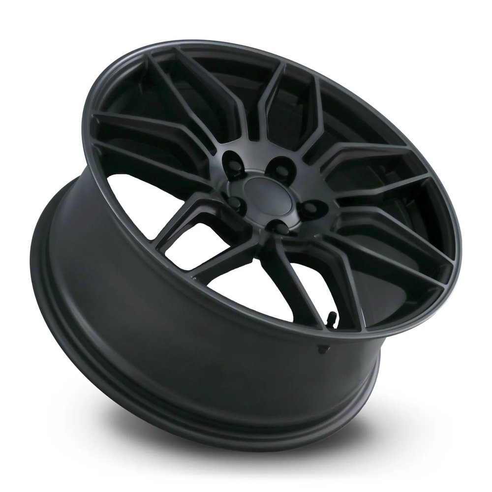 Factory Reproductions FR 401 Satin Titanium Grey Machine Face Wdark Clr 19x10 +40 5x120.65mm 70.3mm