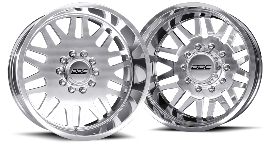 DDC Aftermath Polished 22x8.25 8x200 SS Fronts 19-25 Dodge Ram 3500 DDC Wheels