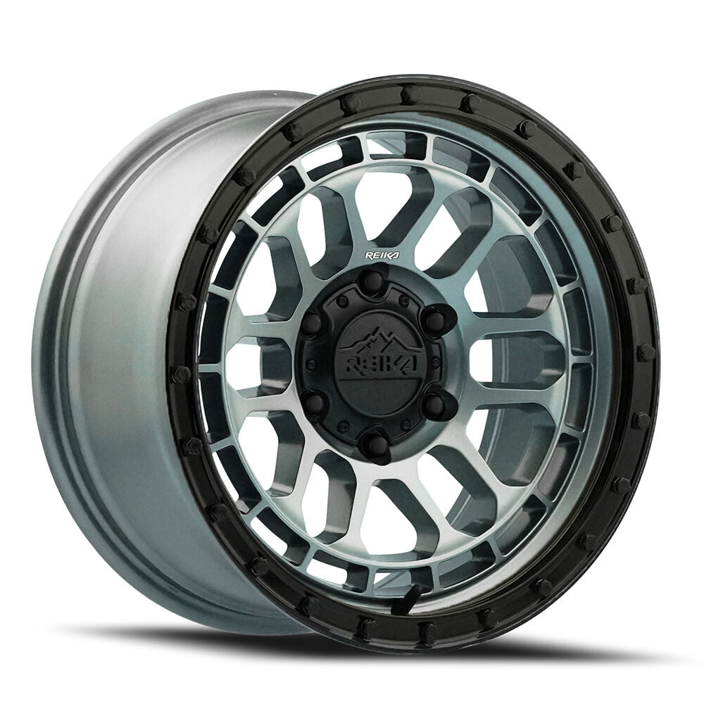 Reika R35 Gloss Graphite/Gloss Black Ring 17x9 -12 5x127mm 78.1mm