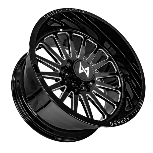 Sentali Forged SF-2 Gloss Black Milled 24x16 -99 8x170mm 0mm - WheelWiz