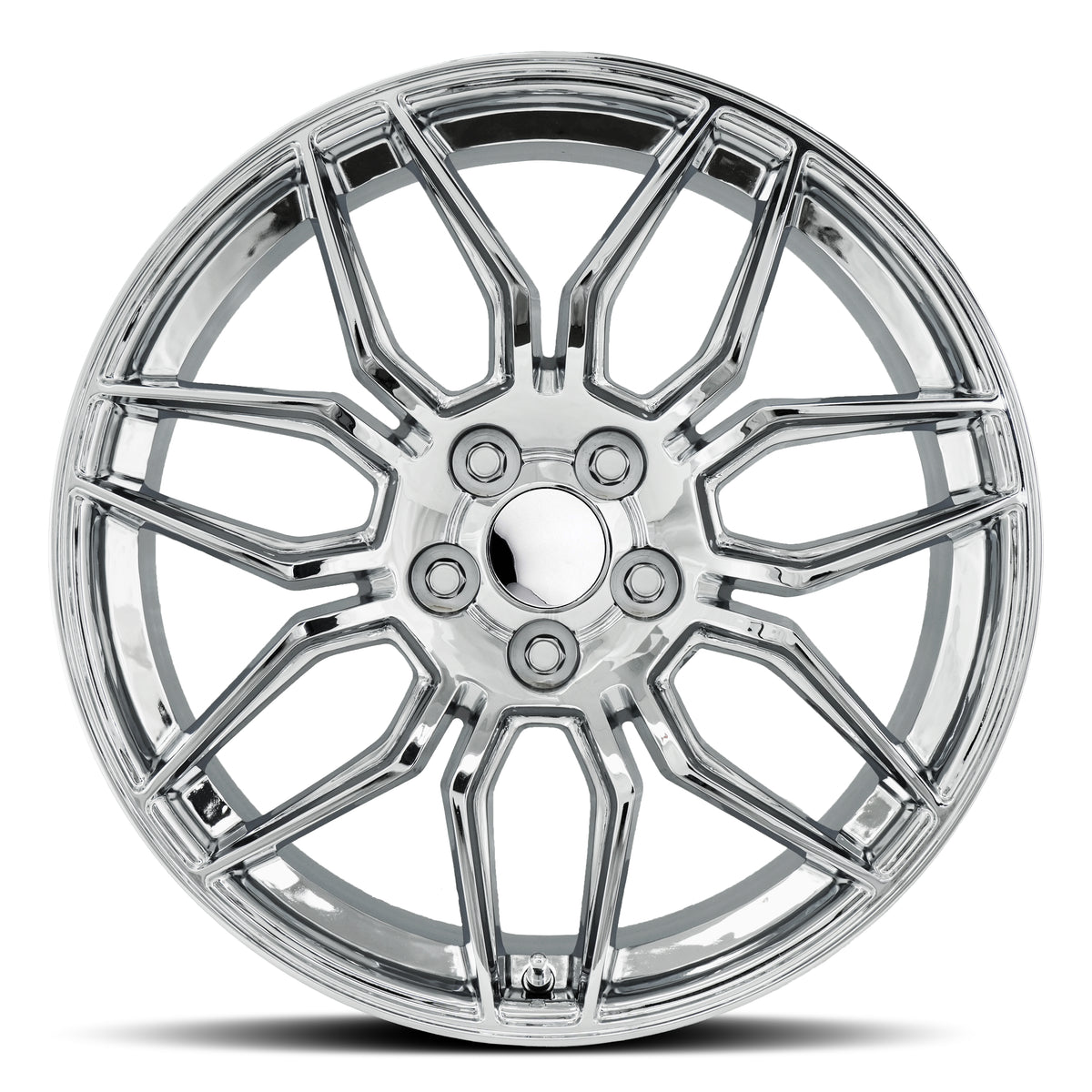 Factory Reproductions FR 401 Chrome 20x12 +59 5x120.65mm 70.3mm