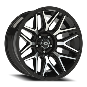Vision Wheel 305 Gloss Black Machined Face 20x10 -25 5x127mm 78.1mm - Wheelwiz
