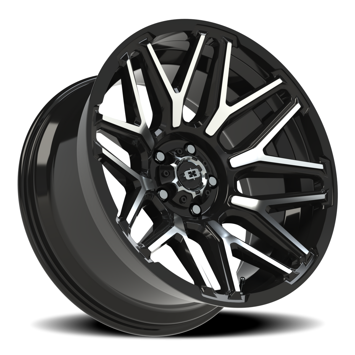 Vision Wheel 305 Gloss Black Machined Face 20x10 -25 5x127mm 78.1mm - Wheelwiz