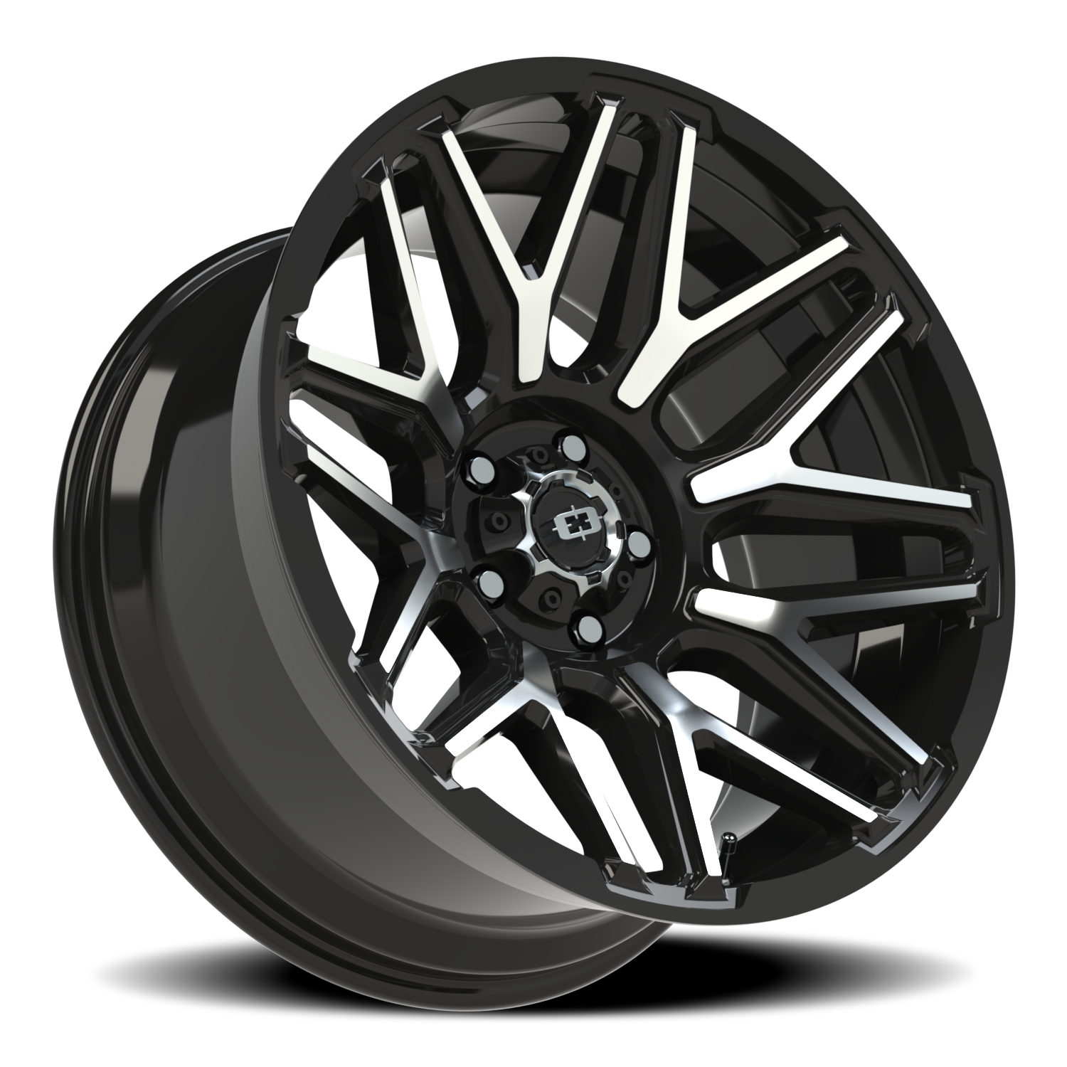 Vision Wheel 305 Gloss Black Machined Face 20x10 -25 5x127mm 78.1mm - Wheelwiz