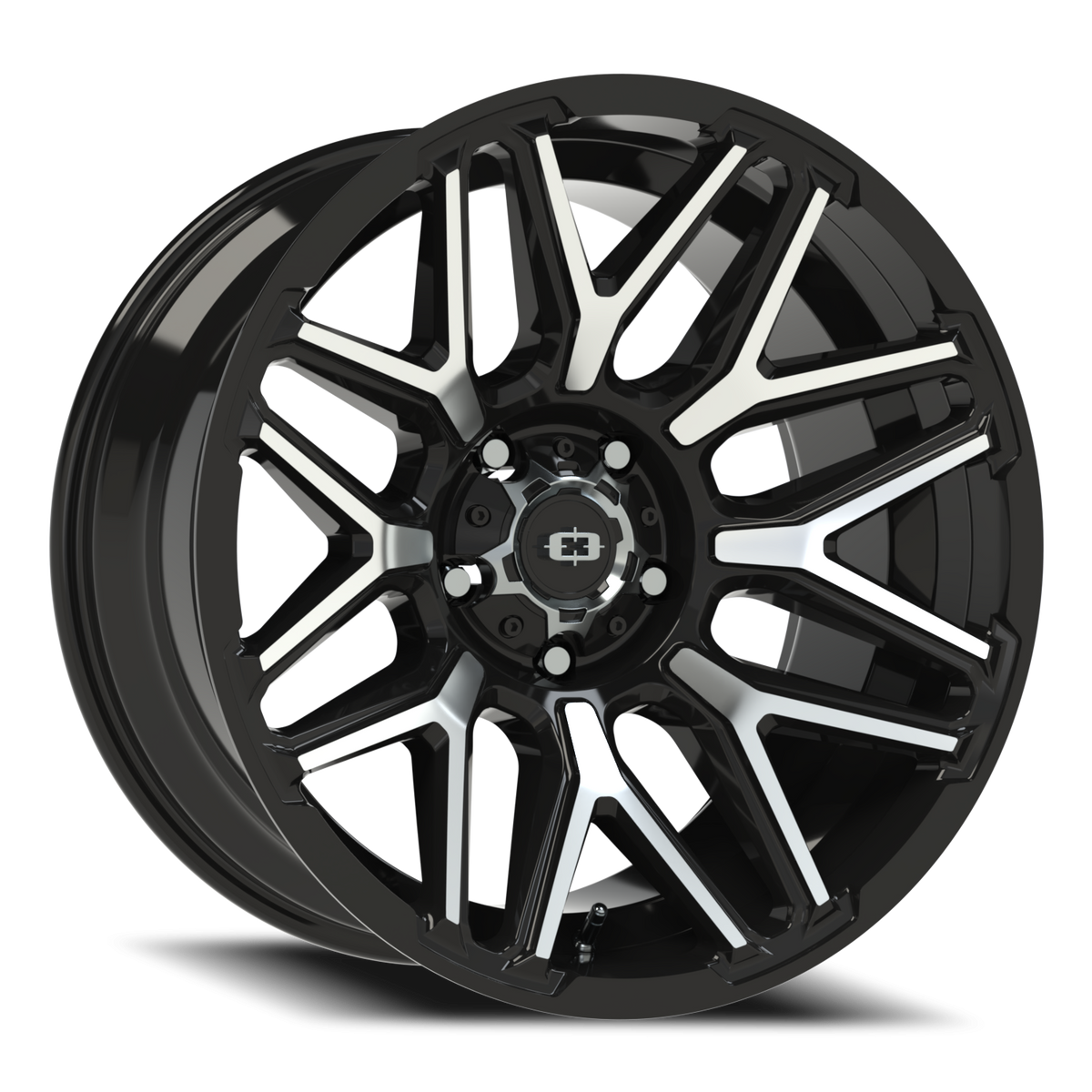 Vision Wheel 305 Gloss Black Machined Face 20x10 -25 5x139.7mm 108mm - Wheelwiz
