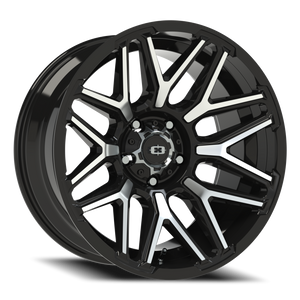 Vision Wheel 305 Gloss Black Machined Face 20x10 -25 5x139.7mm 108mm - Wheelwiz