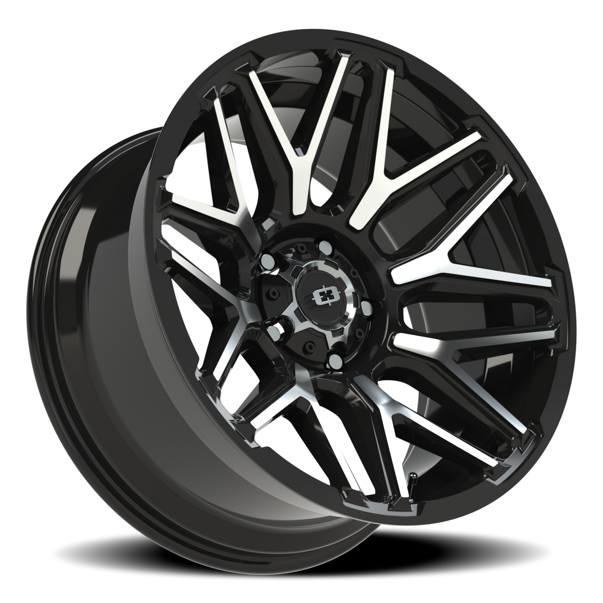 Vision Wheel 305 Gloss Black Machined Face 20x10 -25 5x139.7mm 108mm - Wheelwiz