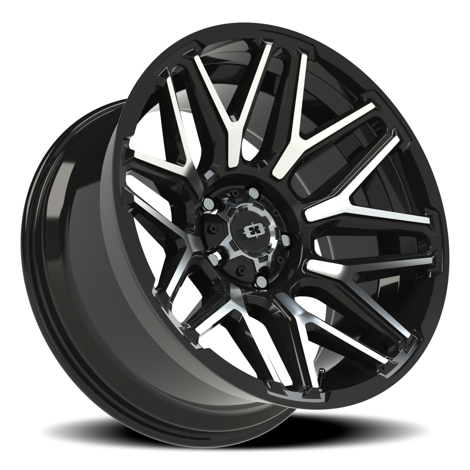 Vision Wheel 305 Gloss Black Machined Face 20x10 -25 5x139.7mm 108mm - Wheelwiz