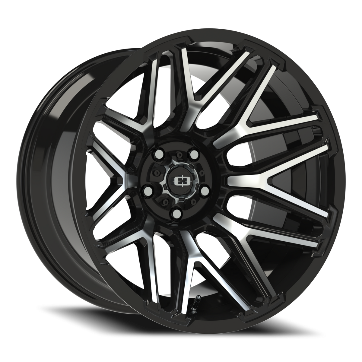 Vision Wheel 305 Gloss Black Machined Face 20x12 -51 5x127mm 78.1mm - Wheelwiz