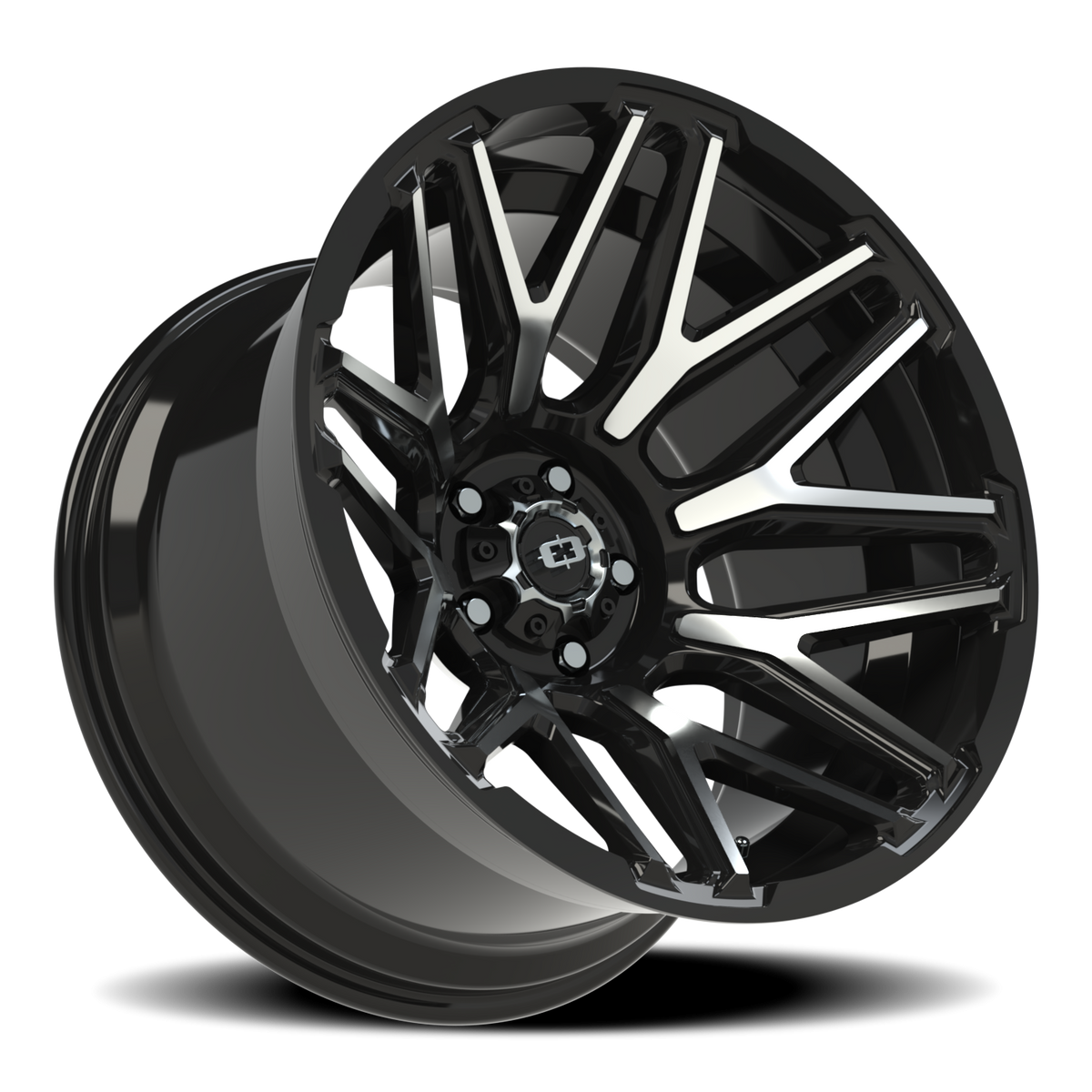 Vision Wheel 305 Gloss Black Machined Face 20x12 -51 5x127mm 78.1mm - Wheelwiz