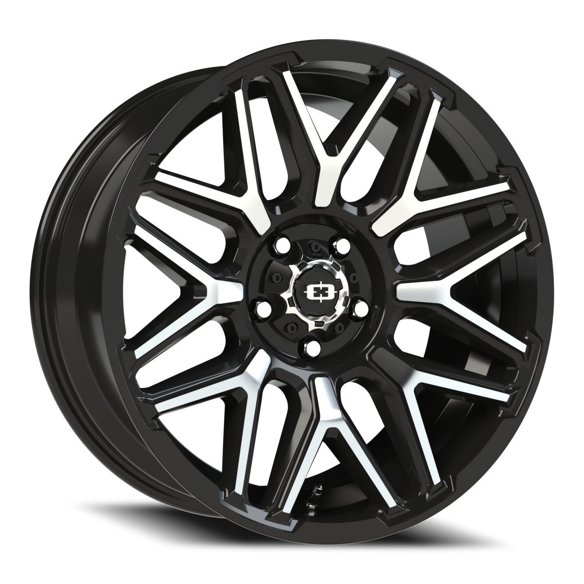 Vision Wheel 305 Gloss Black Machined Face 20x9 -12 5x127mm 78.1mm - Wheelwiz