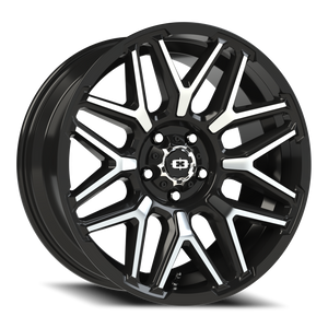 Vision Wheel 305 Gloss Black Machined Face 20x9 -12 5x127mm 78.1mm - Wheelwiz