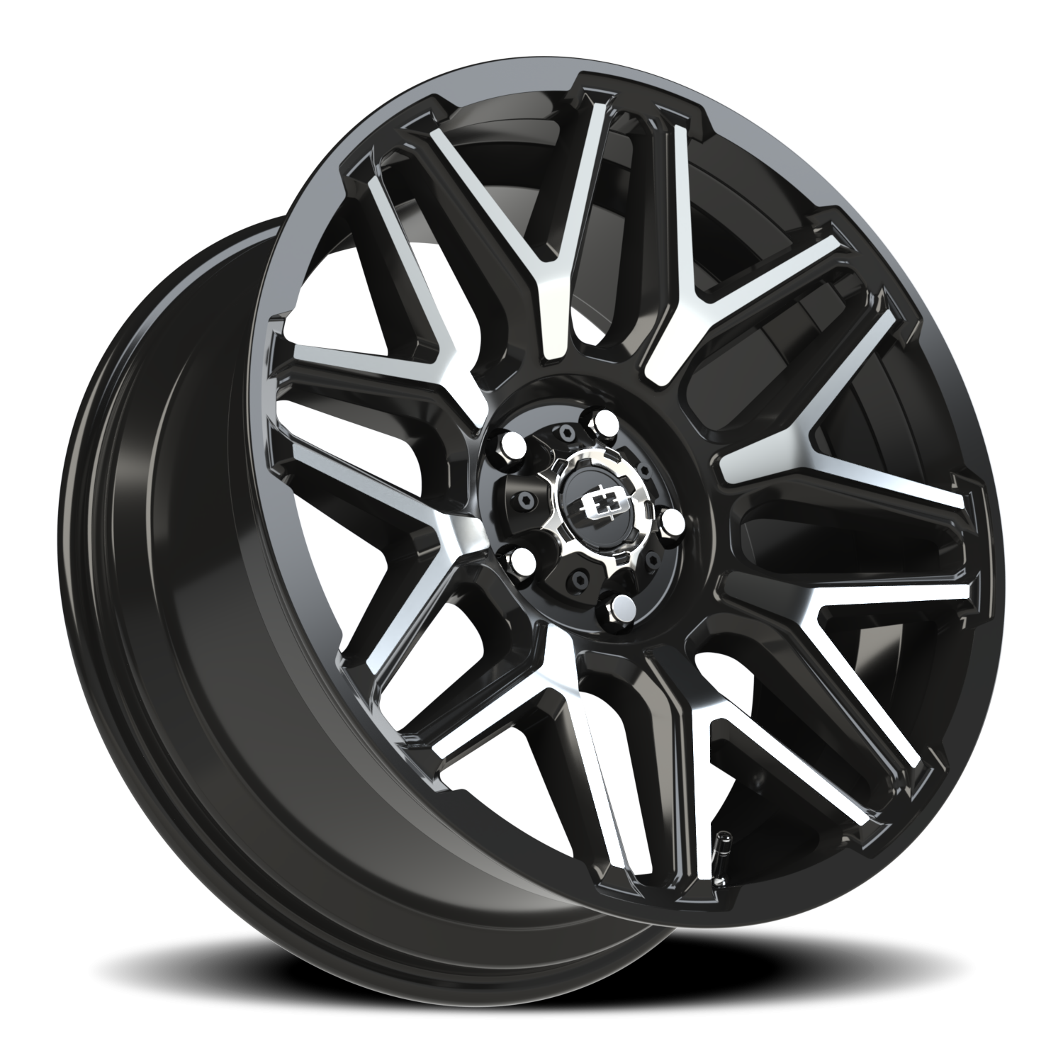Vision Wheel 305 Gloss Black Machined Face 20x9 -12 5x127mm 78.1mm - Wheelwiz