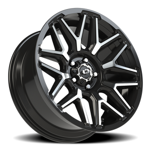 Vision Wheel 305 Gloss Black Machined Face 20x9 -12 5x127mm 78.1mm - Wheelwiz