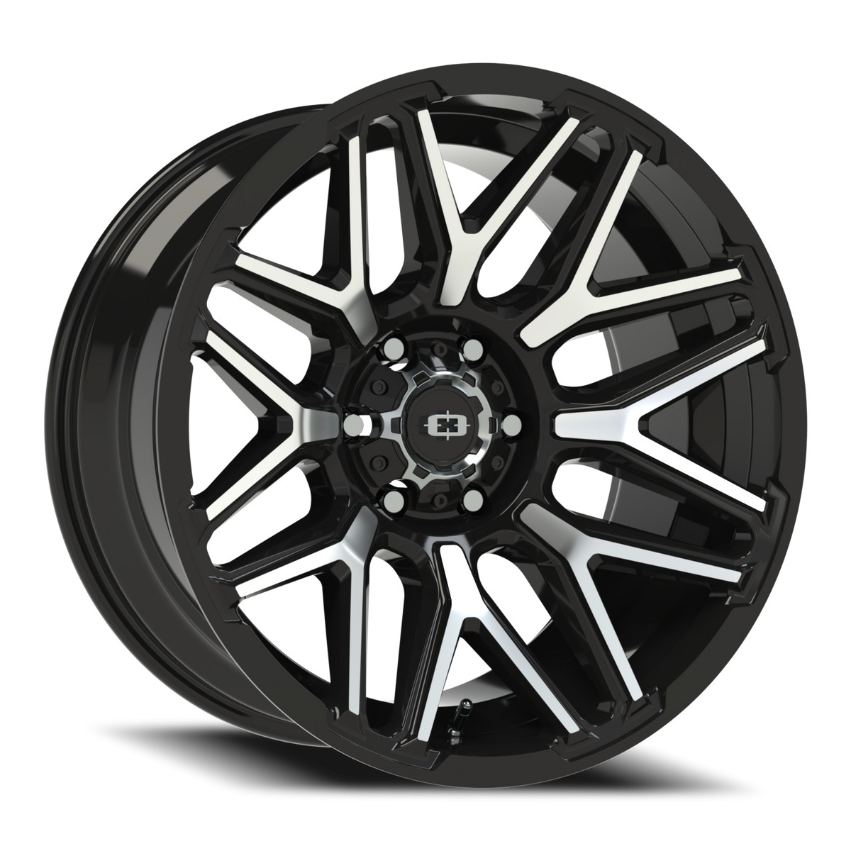 Vision Wheel 305 Gloss Black Machined Face 20x10 -25 6x135mm 87.1mm - Wheelwiz