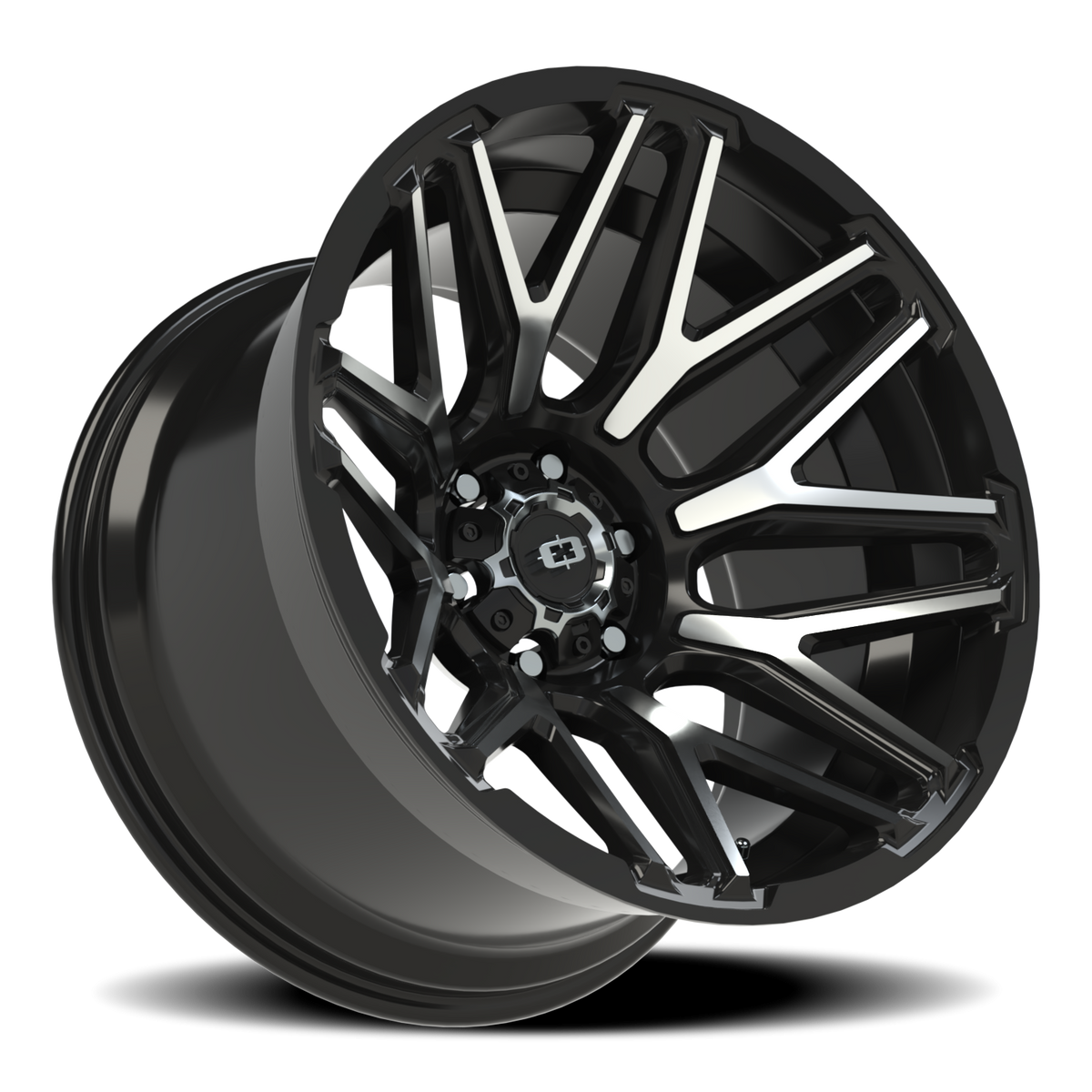 Vision Wheel 305 Gloss Black Machined Face 20x12 -51 6x139.7mm 106.2mm