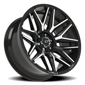Vision Wheel 305 Gloss Black Machined Face 22x10 -19 6x139.7mm 106.2mm - Wheelwiz