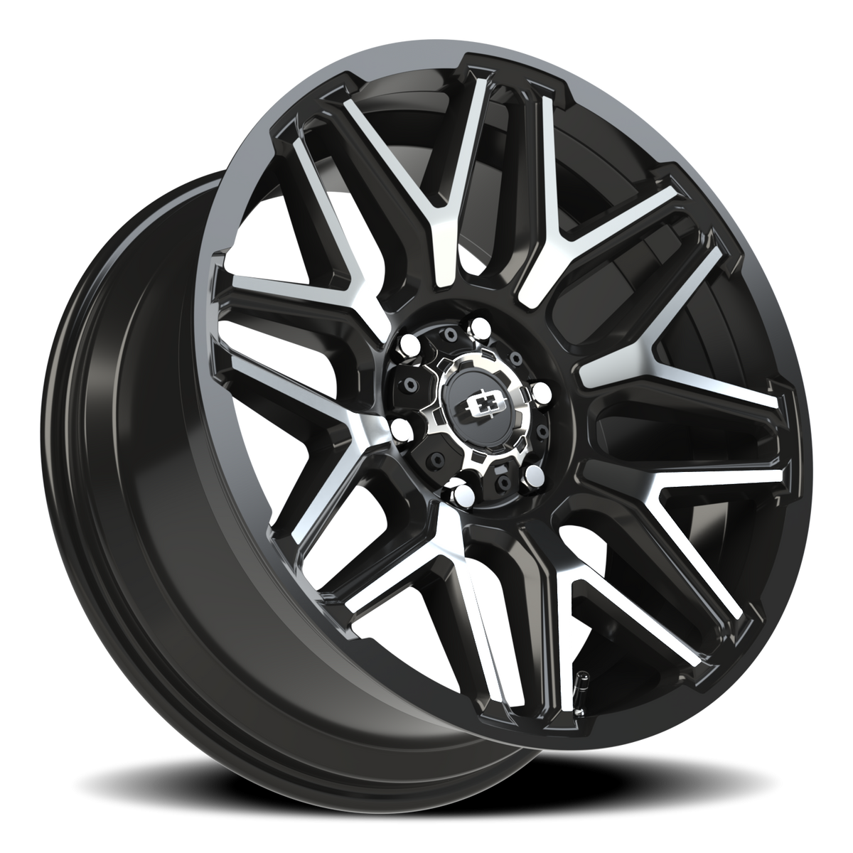Vision Wheel 305 Gloss Black Machined Face 20x9 +12 6x135mm 87.1mm - Wheelwiz