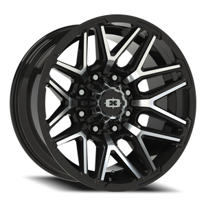 Vision Wheel 305 Gloss Black Machined Face 20x10 -25 8x170mm 125.2mm - Wheelwiz