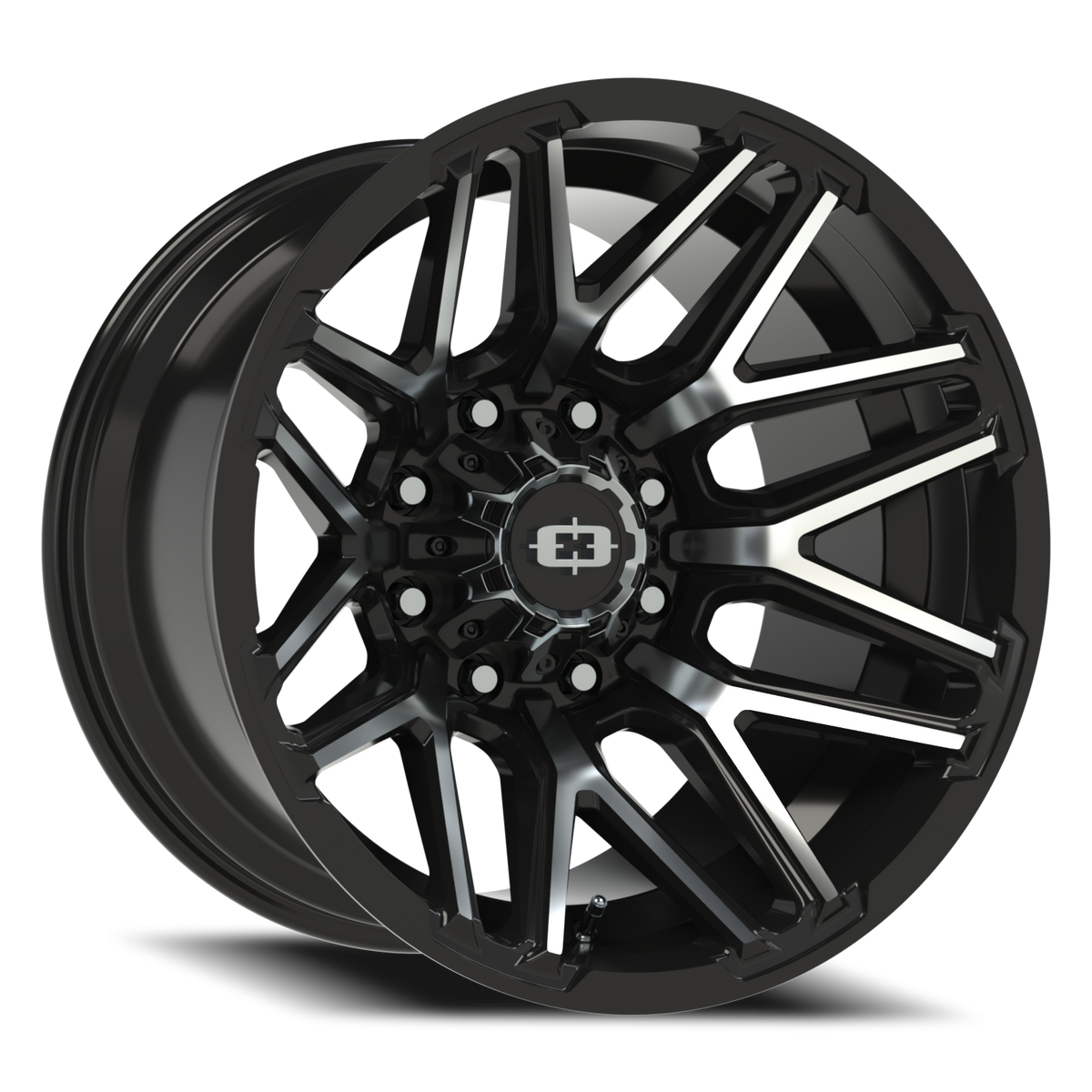 Vision Wheel 305 Gloss Black Machined Face 20x12 -51 8x170mm 125.2mm - Wheelwiz