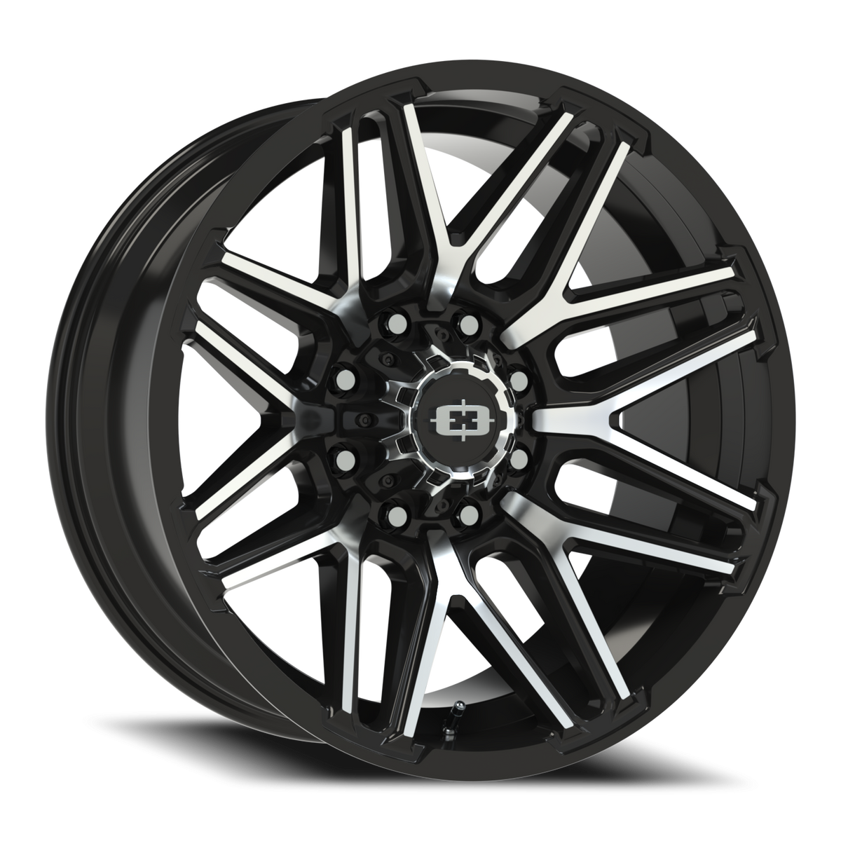 Vision Wheel 305 Gloss Black Machined Face 22x10 -19 8x165.1mm 125.2mm - Wheelwiz