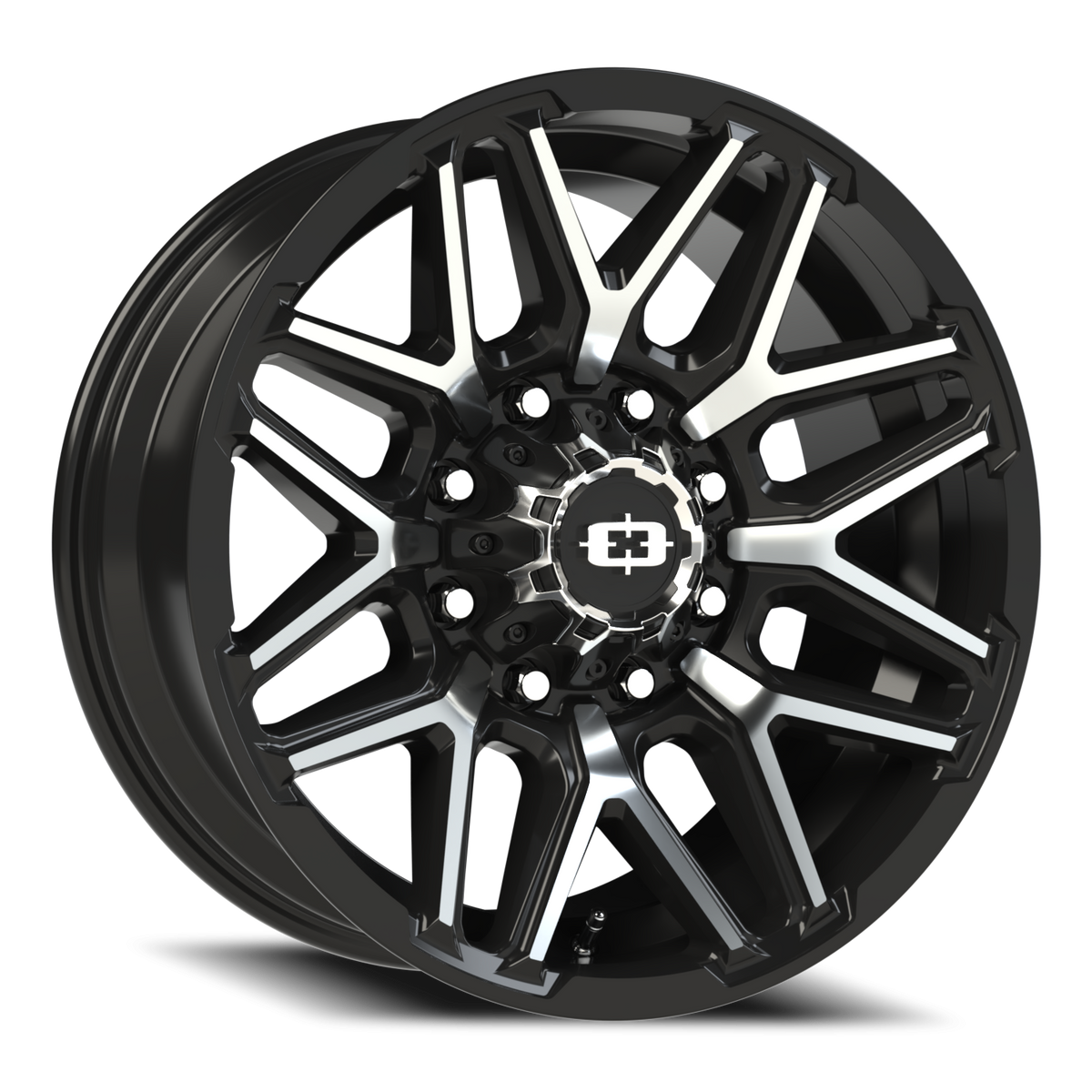 Vision Wheel 305 Gloss Black Machined Face 20x9 +12 8x170mm 125.2mm - Wheelwiz