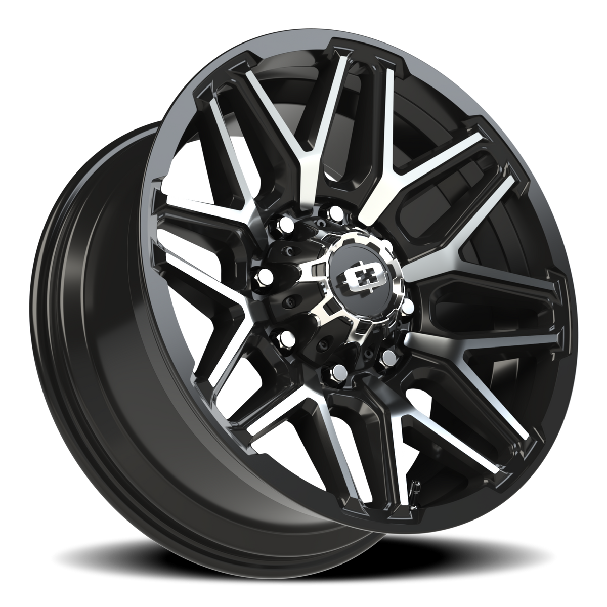 Vision Wheel 305 Gloss Black Machined Face 20x9 +12 8x170mm 125.2mm - Wheelwiz