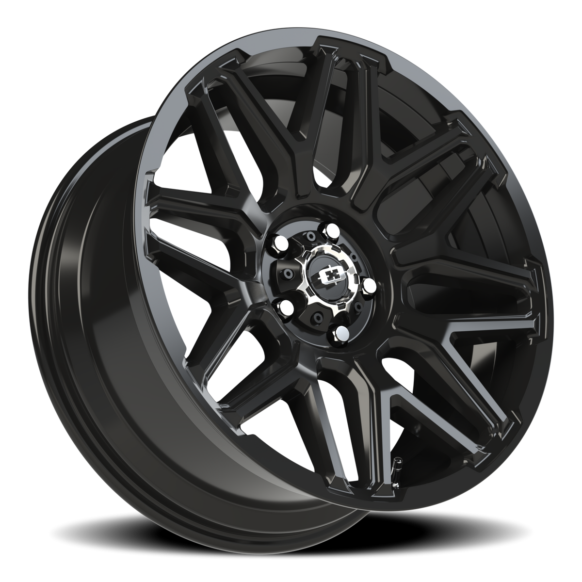 Vision Wheel 305 Gloss Black 20x9 -12 5x127mm 78.1mm - Wheelwiz