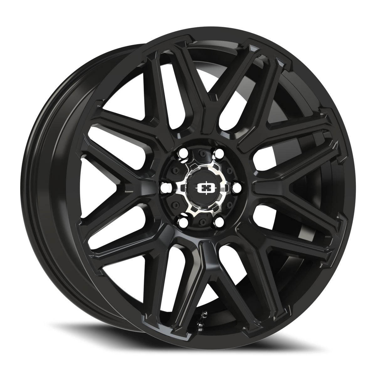Vision Wheel 305 Gloss Black 20x9 +12 6x139.7mm 106.2mm - Wheelwiz