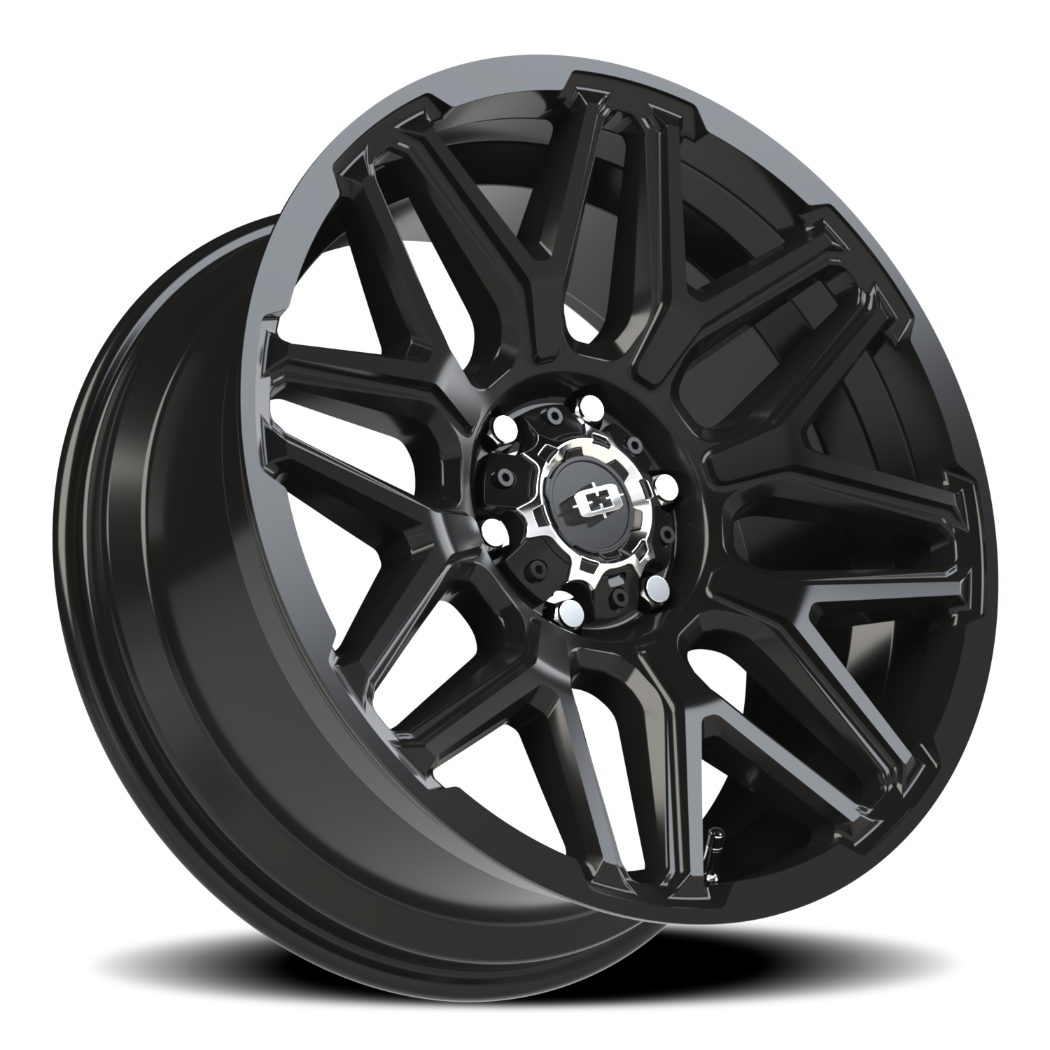 Vision Wheel 305 Gloss Black 20x9 +12 6x139.7mm 106.2mm - Wheelwiz