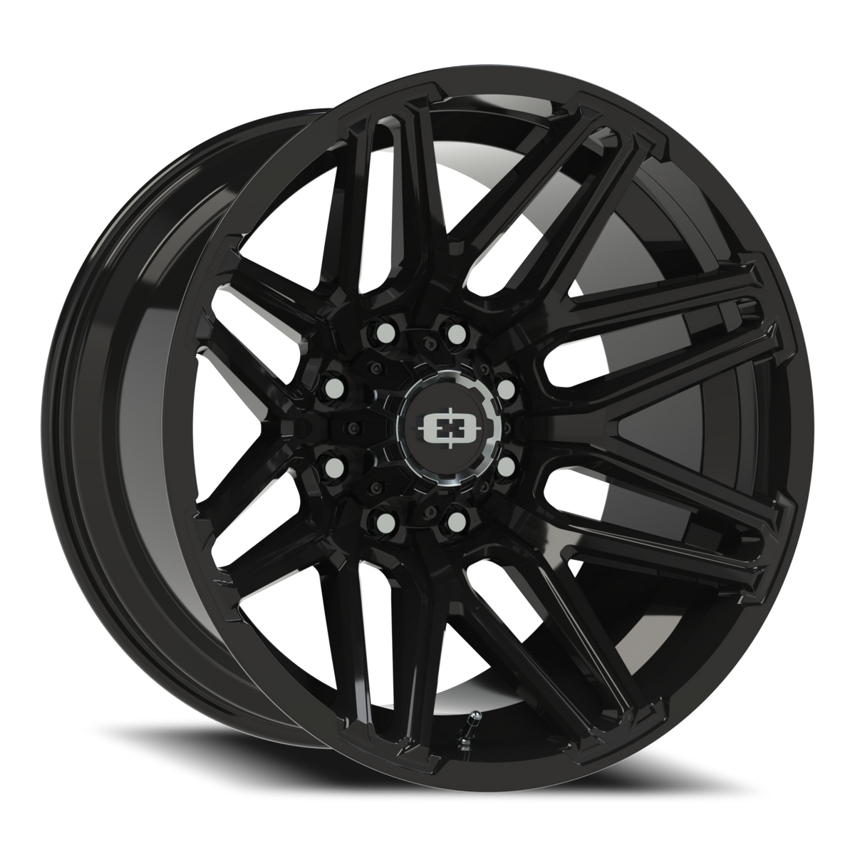 Vision Wheel 305 Gloss Black 22x12 -51 8x165.1mm 125.2mm - Wheelwiz