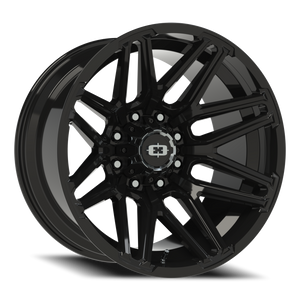 Vision Wheel 305 Gloss Black 22x12 -51 8x165.1mm 125.2mm - Wheelwiz