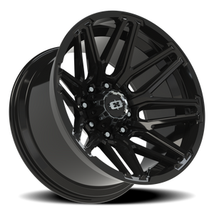 Vision Wheel 305 Gloss Black 22x12 -51 8x165.1mm 125.2mm - Wheelwiz