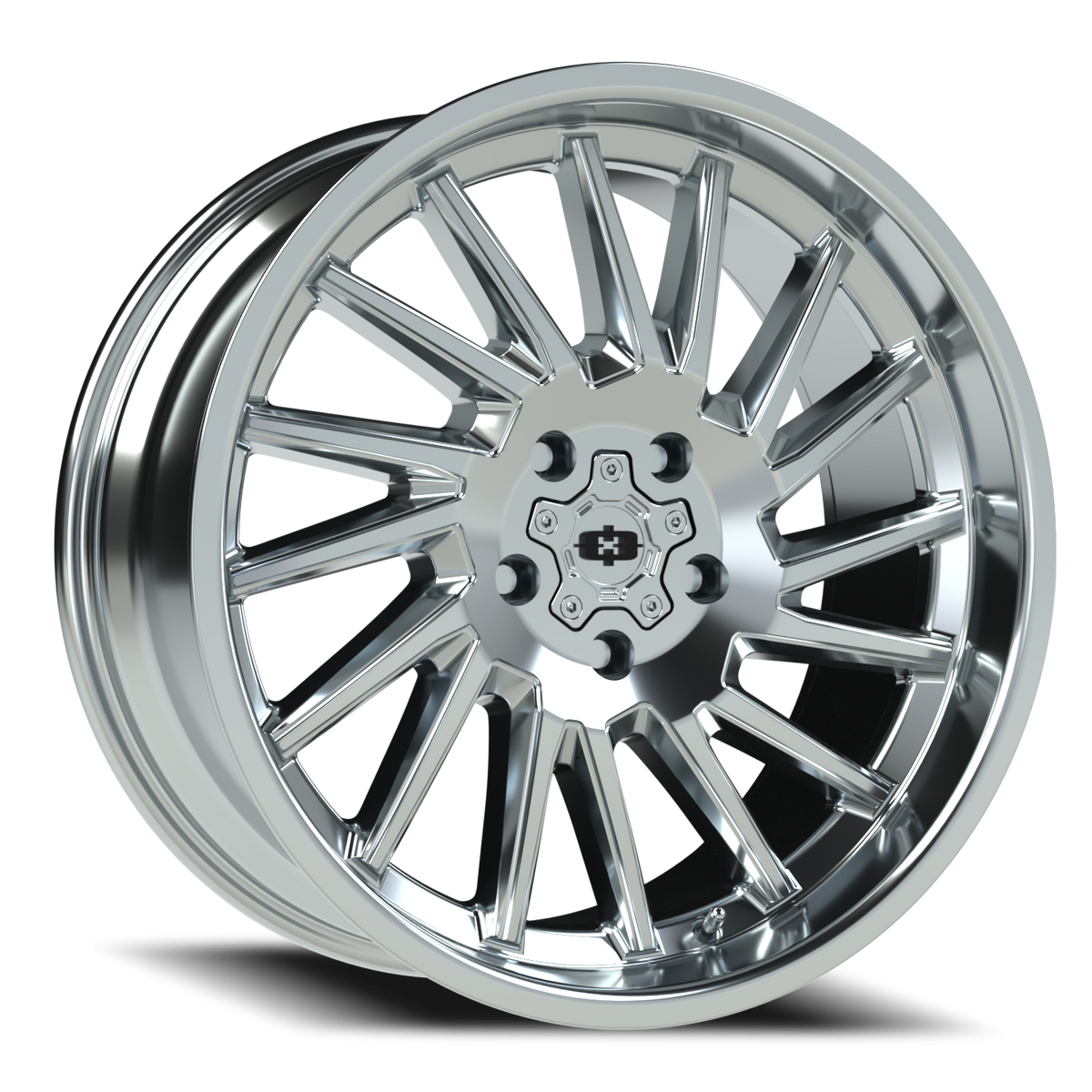 Vision Wheel 306 Chrome 20x9 -12 5x127mm 78.1mm - Wheelwiz