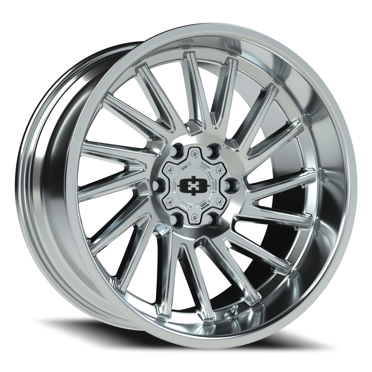 Vision Wheel 306 Chrome 20x10 -25 6x139.7mm 106.2mm - Wheelwiz