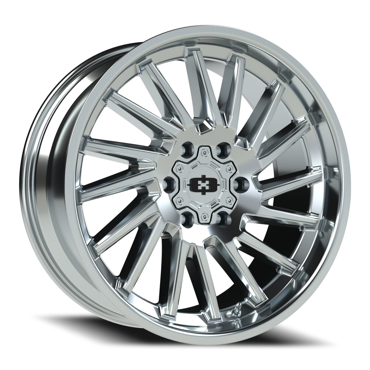 Vision Wheel 306 Chrome 20x9 +12 6x139.7mm 106.2mm - Wheelwiz