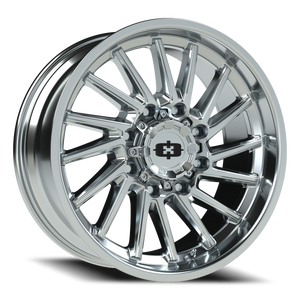Vision Wheel 306 Chrome 20x9 +12 8x180mm 124.2mm - Wheelwiz