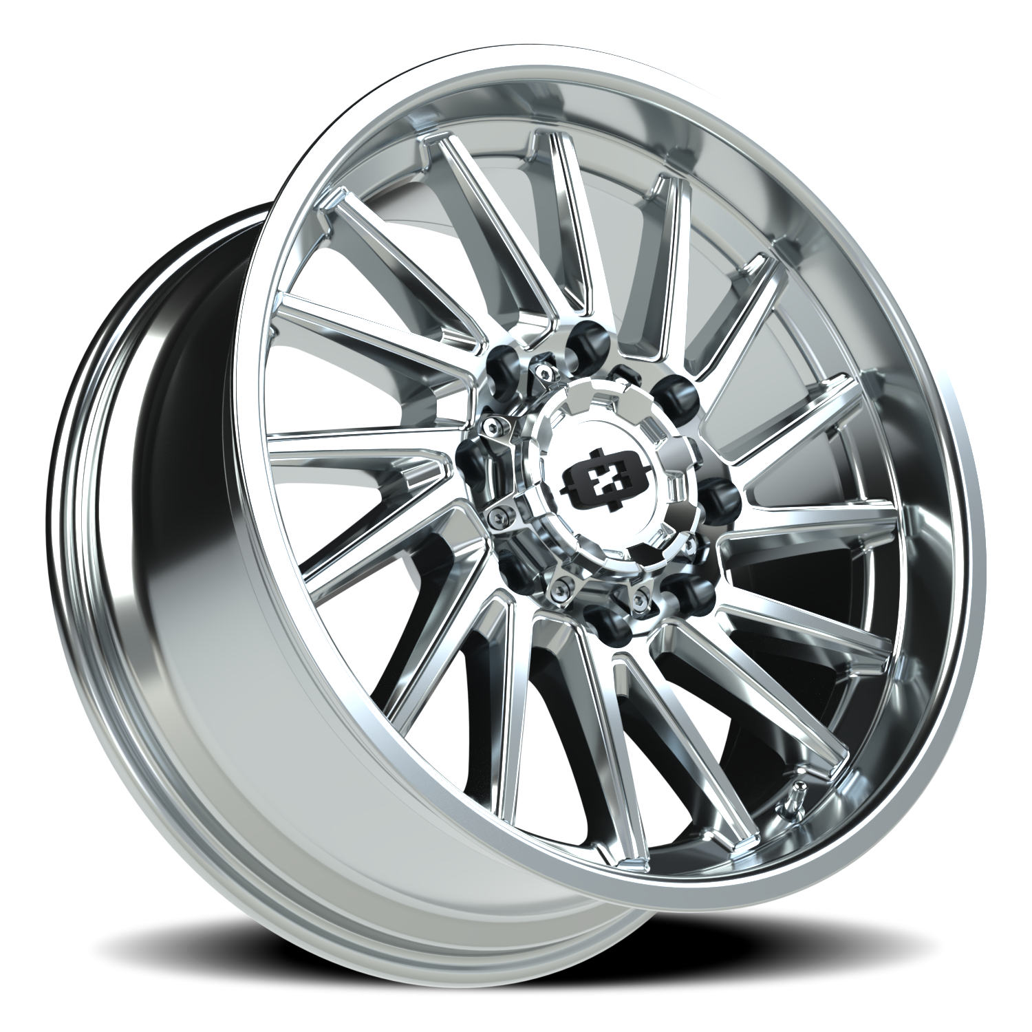 Vision Wheel 306 Chrome 20x9 +12 8x180mm 124.2mm - Wheelwiz