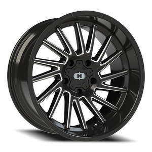 Vision Wheel 306 Gloss Black Milled Spoke 20x10 -25 5x139.7mm 108mm - Wheelwiz