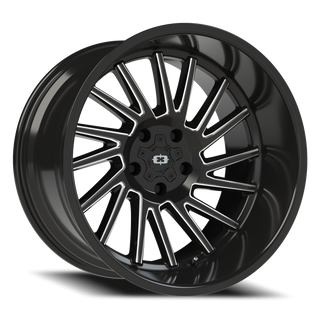 Vision Wheel 306 Gloss Black Milled Spoke 20x12 -51 5x127mm 78.1mm