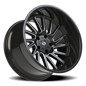 Vision Wheel 306 Gloss Black Milled Spoke 20x12 -51 5x127mm 78.1mm - Wheelwiz
