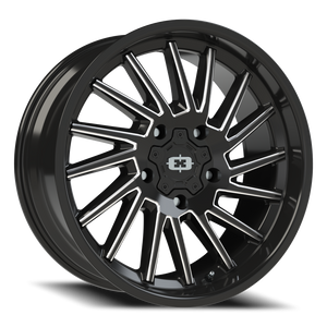 Vision Wheel 306 Gloss Black Milled Spoke 20x9 +12 5x150mm 110.2mm - Wheelwiz