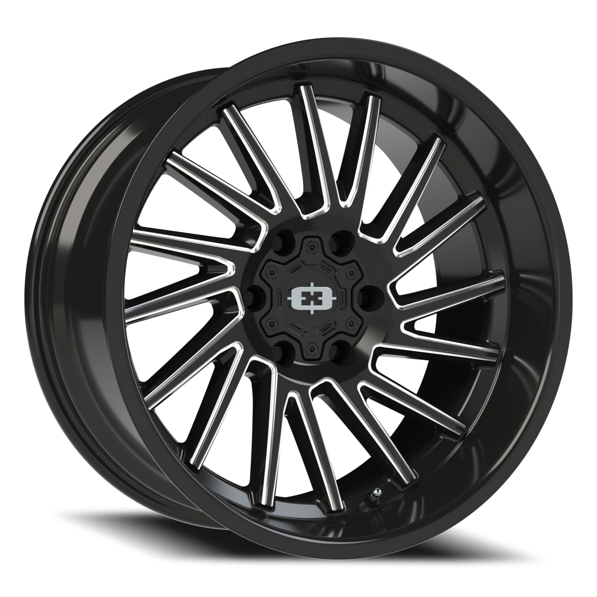 Vision Wheel 306 Gloss Black Milled Spoke 20x10 -25 6x135mm 87.1mm - Wheelwiz