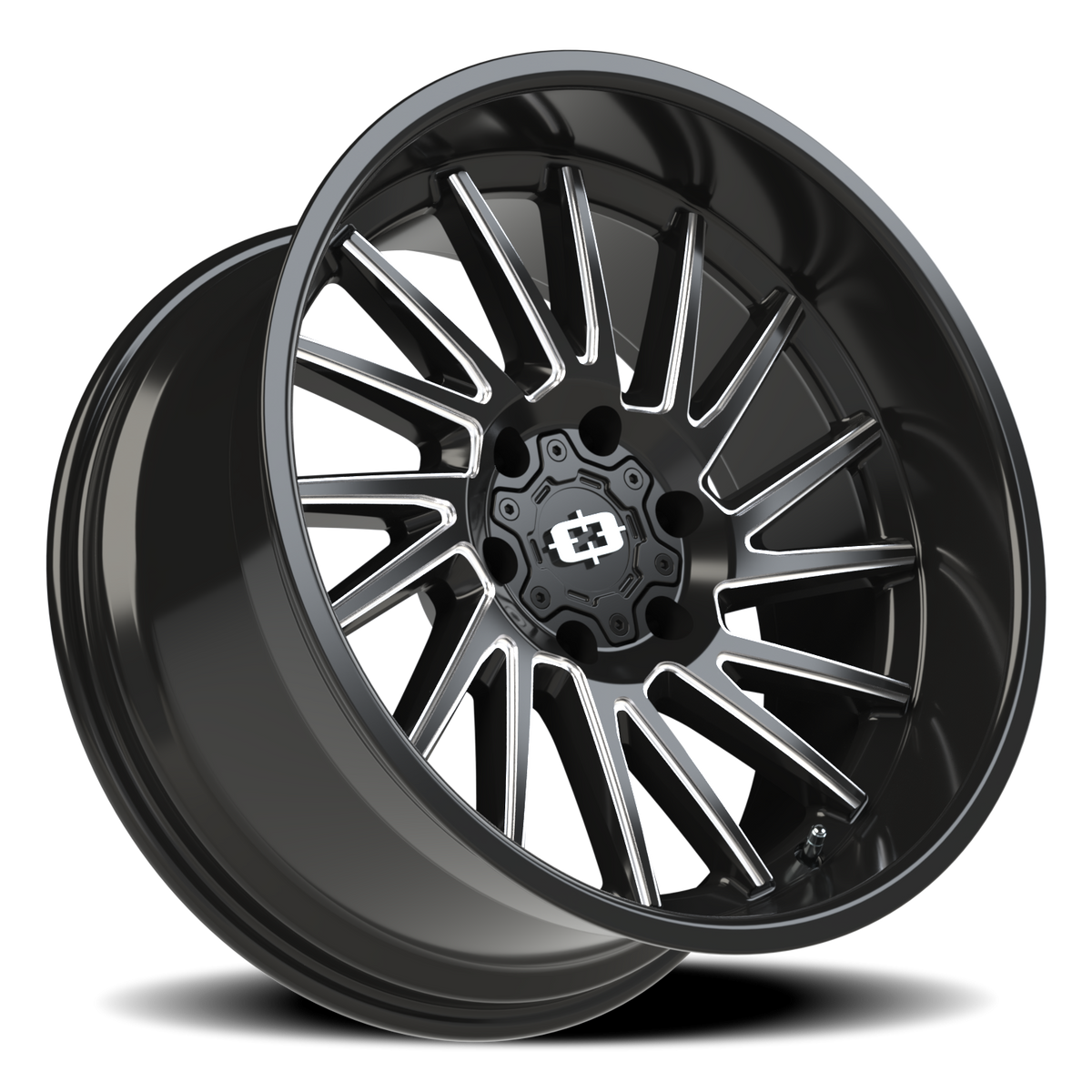 Vision Wheel 306 Gloss Black Milled Spoke 20x10 -25 6x135mm 87.1mm - Wheelwiz